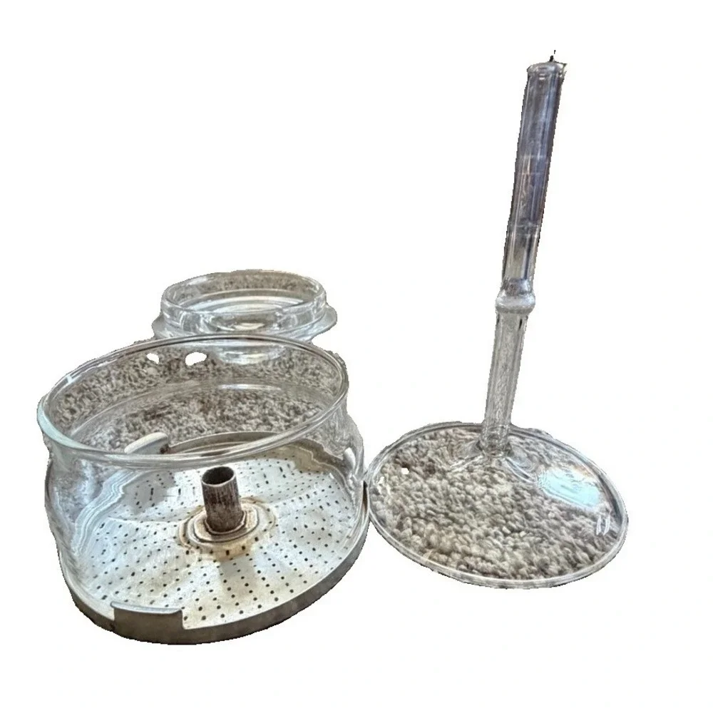 Vintage Pyrex Flameware 6 Cup Glass Percolator Coffee Pot Complete 7756-B USA